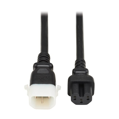 Eaton P018-E06 14AWG PDU Power Cord, C15 to C14 P-Lock, 15A, 250V, 6', Black