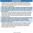 Eaton P022-003-13A Power Extension Cord, NEMA 5-15P to NEMA 5-15R - 13A, 120V