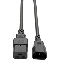Eaton P047-010 Power Cord C19 to C14 - Heavy-Duty 15A 250V 14 AWG 10 ft.