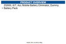 Zebra P1063406-032 ZQ500, KIT, Acc Mobile Battery Eliminator, Dummy Battery Pack