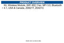 Zebra P1112640-239A IEEE 802.11ac Bluetooth 4.1 Wi-Fi/Bluetooth Combo Adapter