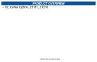 Zebra P1123335-041 Kit, Cutter Option, ZT111, ZT231