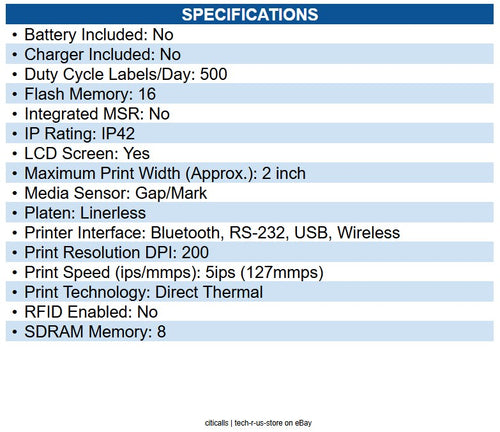 Sewoo P12IIPSW LK-P12II Mobile Label 2" Peeler, STD(USB, Serial RS-232C)+Wi-Fi
