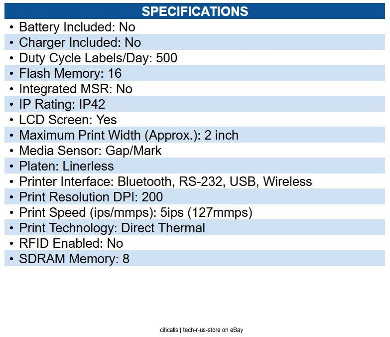 Sewoo P12IIPSW LK-P12II Mobile Label 2" Peeler, STD(USB, Serial RS-232C)+Wi-Fi