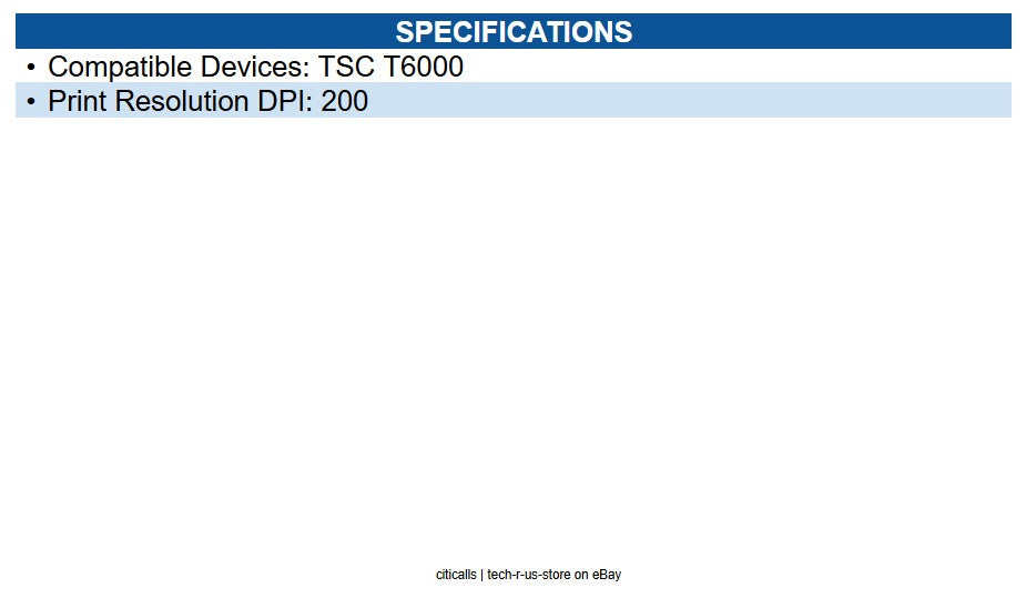 TSC P220063-901 Printronix ASSEMBLY T6000, 4IN 203 DPI NON-RFI