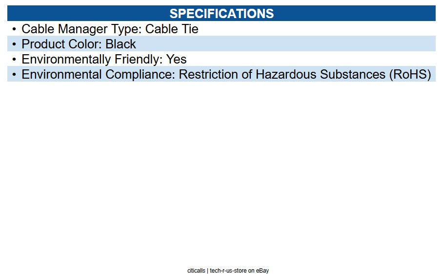 Eaton P350-10N-10 Hook-and-Loop Cable Ties, 10" L x 5/8" W - 10-Pack