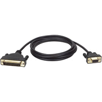 Eaton P404-006 AT Serial Modem Gold Cable (DB25 to DB9 M/F), 6 ft. (1.83 m)