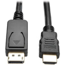 Eaton P582-006-V2 DisplayPort 1.2 to HDMI Adapter Cable (DP with Latches to HDMI