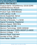 HPE P64706-B21 SmartMemory 32GB DDR5 SDRAM Memory Module - For Server