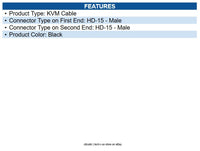 Eaton P776-006 USB (2-in-1) Cable Kit for NetDirector KVM Switch B020-Series