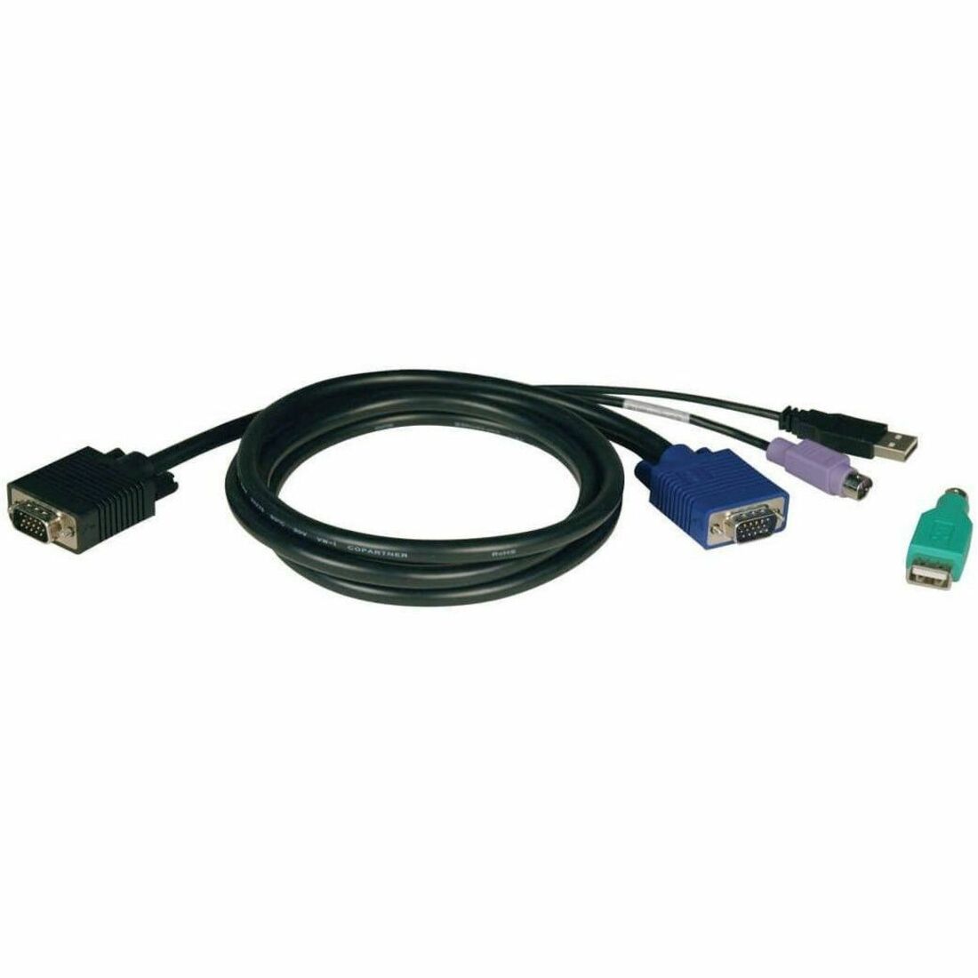 Eaton P780-006 6ft USB/PS2 Combo Cable Kit for NetController KVM Switches