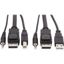 Eaton P783-006 DisplayPort KVM Cable Kit 3 in 1 - 4K DisplayPort USB 3.5mm Audio