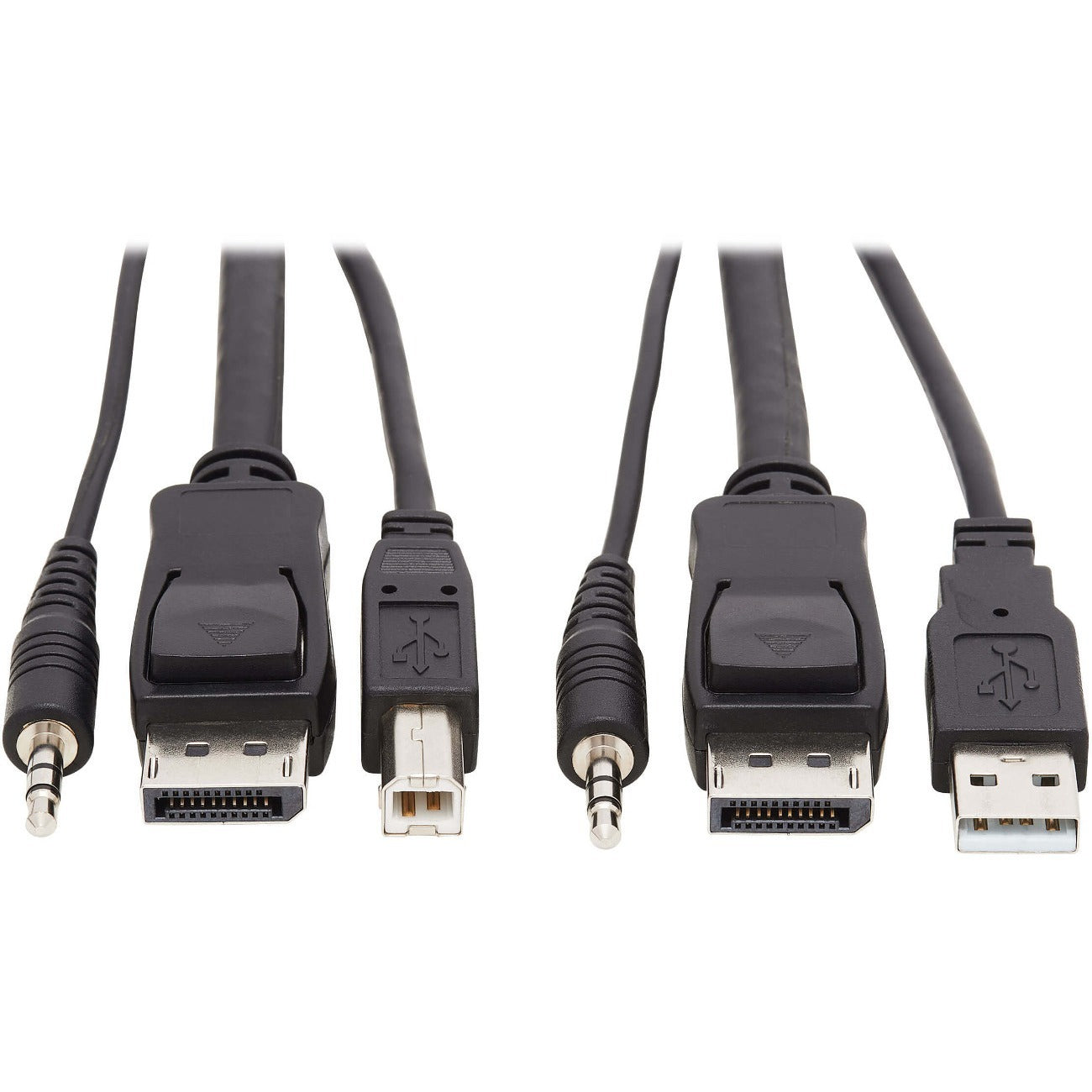 Eaton P783-006 DisplayPort KVM Cable Kit 3 in 1 - 4K DisplayPort USB 3.5mm Audio