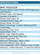 ASUS PA32UCXR ProArt 32" Class 4K UHD LED Monitor - 16:9 - 3840 x 2160