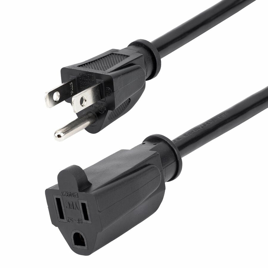 StarTech PAC1016 Power Extension Cable - 125V AC - 15A - 6ft - Black