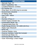 Datalogic PBT9100-RB PowerScan Handheld Barcode Scanner Wireless Connectivity