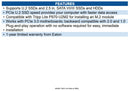 Eaton PCE-U2-PX4 U.2 to PCIe Adapter for 2.5"" NVMe U.2 SSD, SFF-8639, PCIE Card