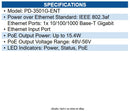 Extreme Networks PD-3501G-ENT Single Port 1 Gigabit 802.3AFPoE Midspan Device
