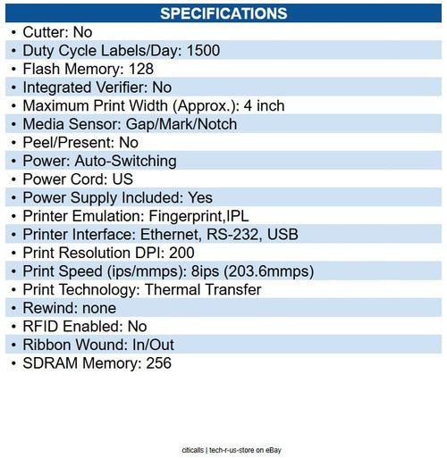 Honeywell PD45S0C0010000200 PD45S TT Printer [203dpi, Ethernet]