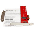 StarTech PEX4M2E1 PCI Express x4 to M.2 PCI Express SSD Adapter Retail