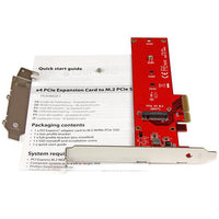 StarTech PEX4M2E1 PCI Express x4 to M.2 PCI Express SSD Adapter Retail