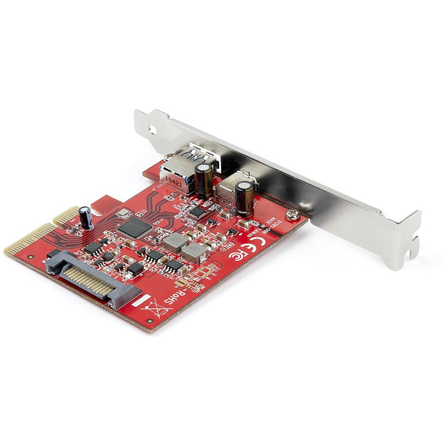 StarTech PEXUSB311AC3 2-Port 10Gbps USB-A & USB-C PCIe Card Adapter