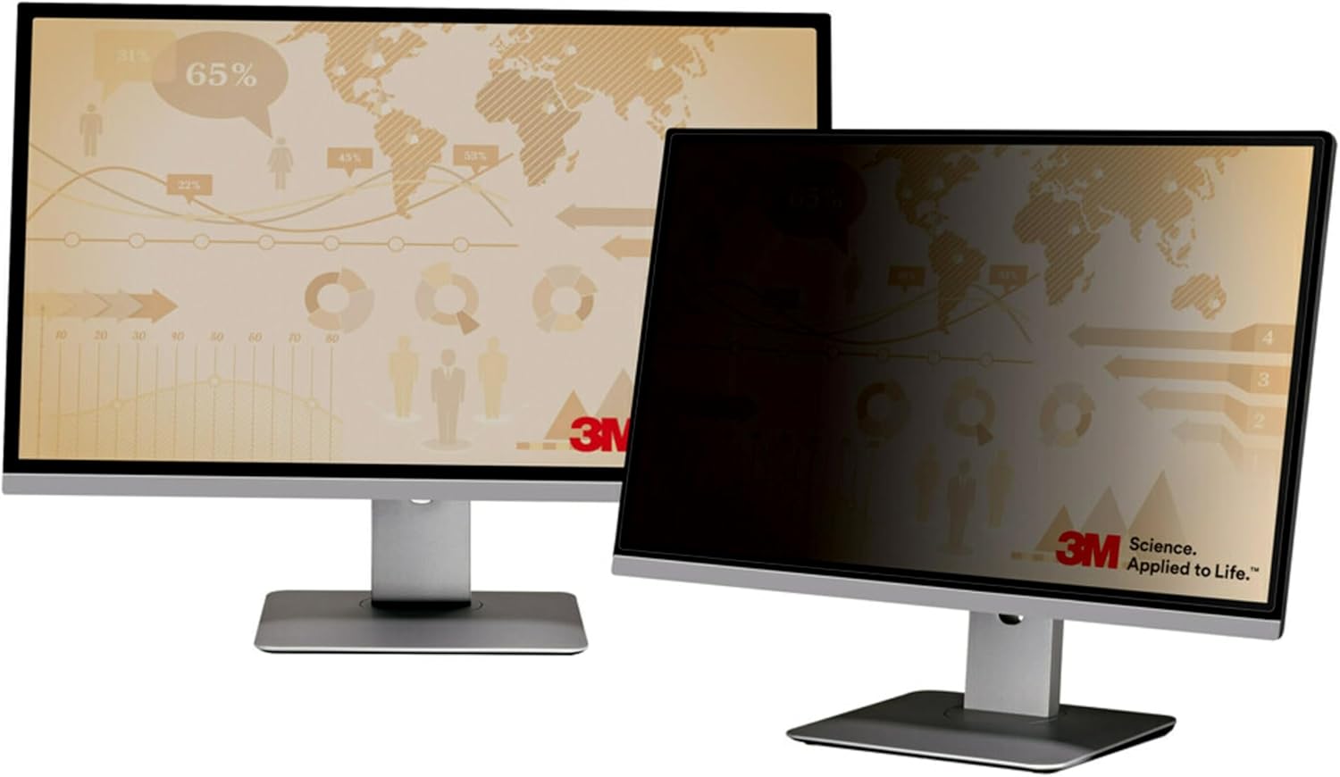 3M PF490W3E Privacy Screen Filter for 49in Full Screen Monitor, 32:9
