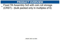 APG Cash Drawer PK-15TA-03-CS6 Tills, with Coin Roll Storage, Pack of 6