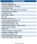 Datalogic PM9600-DKHP910RK10 PowerScan PM9600 Barcode Scanner Kit Wireless