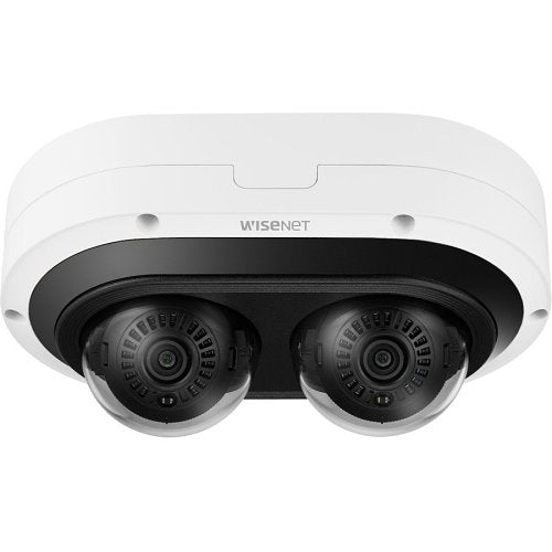 Hanwha PNM-C7083RVD x 2MP AI IR Outdoor Vandal Dome IP Camera, 2-Channels