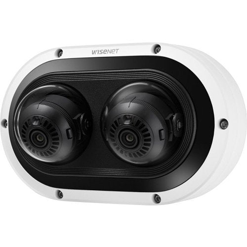 Hanwha PNM-C7083RVD x 2MP AI IR Outdoor Vandal Dome IP Camera, 2-Channels