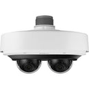 Hanwha PNM-C7083RVD x 2MP AI IR Outdoor Vandal Dome IP Camera, 2-Channels