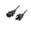 iMicro POW-10-C13 power cable - NEMA 5-15P to IEC 60320 C13 - 10 ft - Black