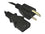 iMicro POW-12 Power cable - Rated Current: 10 A - 12 ft - black - Retail