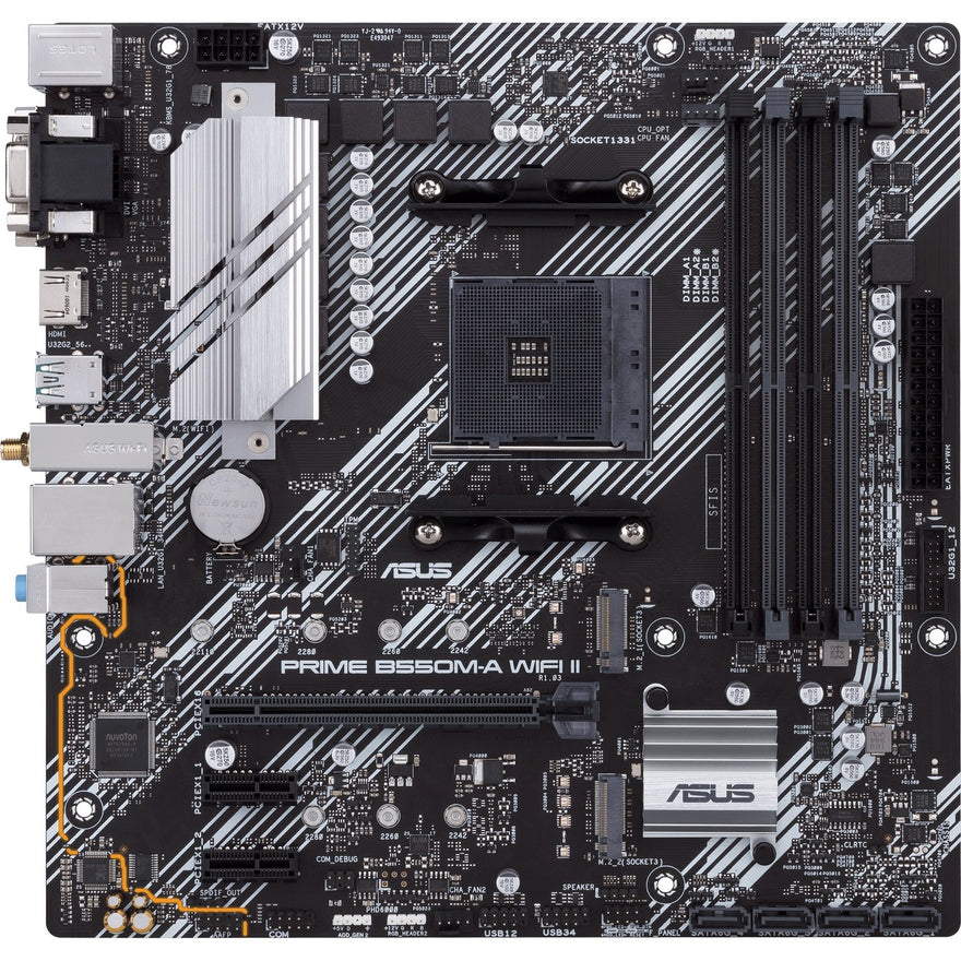 ASUS Prime B550M-A WIFI II Desktop Motherboard - AMD B550 Chipset - Socket AM4