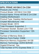 ASUS Prime H610M-E D4-CSM Desktop Motherboard - Intel H610 Chipset