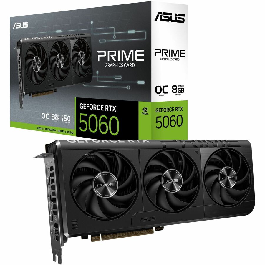 ASUS PRIME-RTX5060-O8G Graphic Card - GeForce RTX 5060 8GB GDDR7 OC 8GB GDDR7