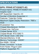 ASUS PRIME-RTX5060TI-8G NVIDIA GeForce RTX 5060 Ti Graphic Card - 8 GB GDDR7