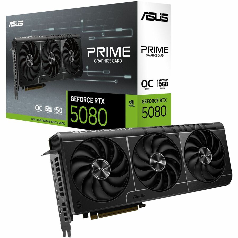 ASUS PRIME-RTX5080-O16G NVIDIA GeForce RTX 5080 Graphic Card - 16 GB GDDR7