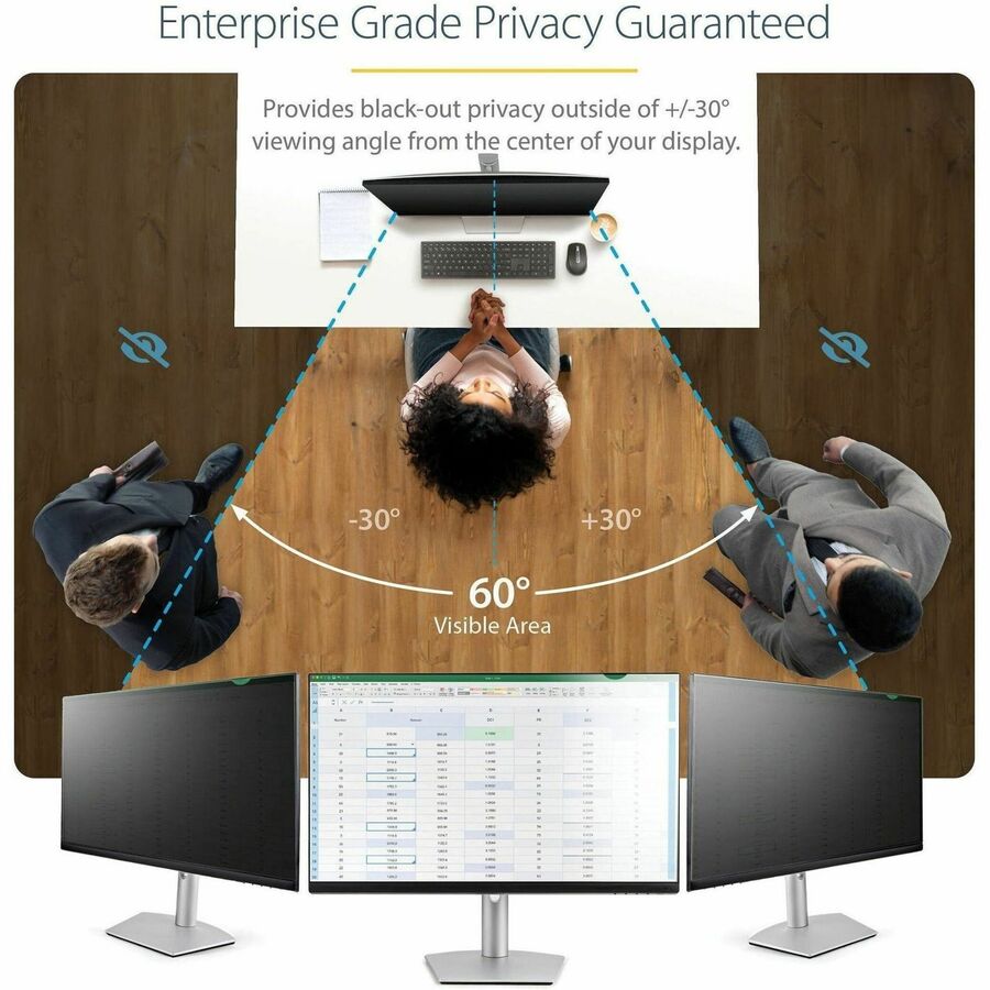 StarTech PRIVSCNMON32 Monitor Privacy Screen for 32 inch Display, Widescreen