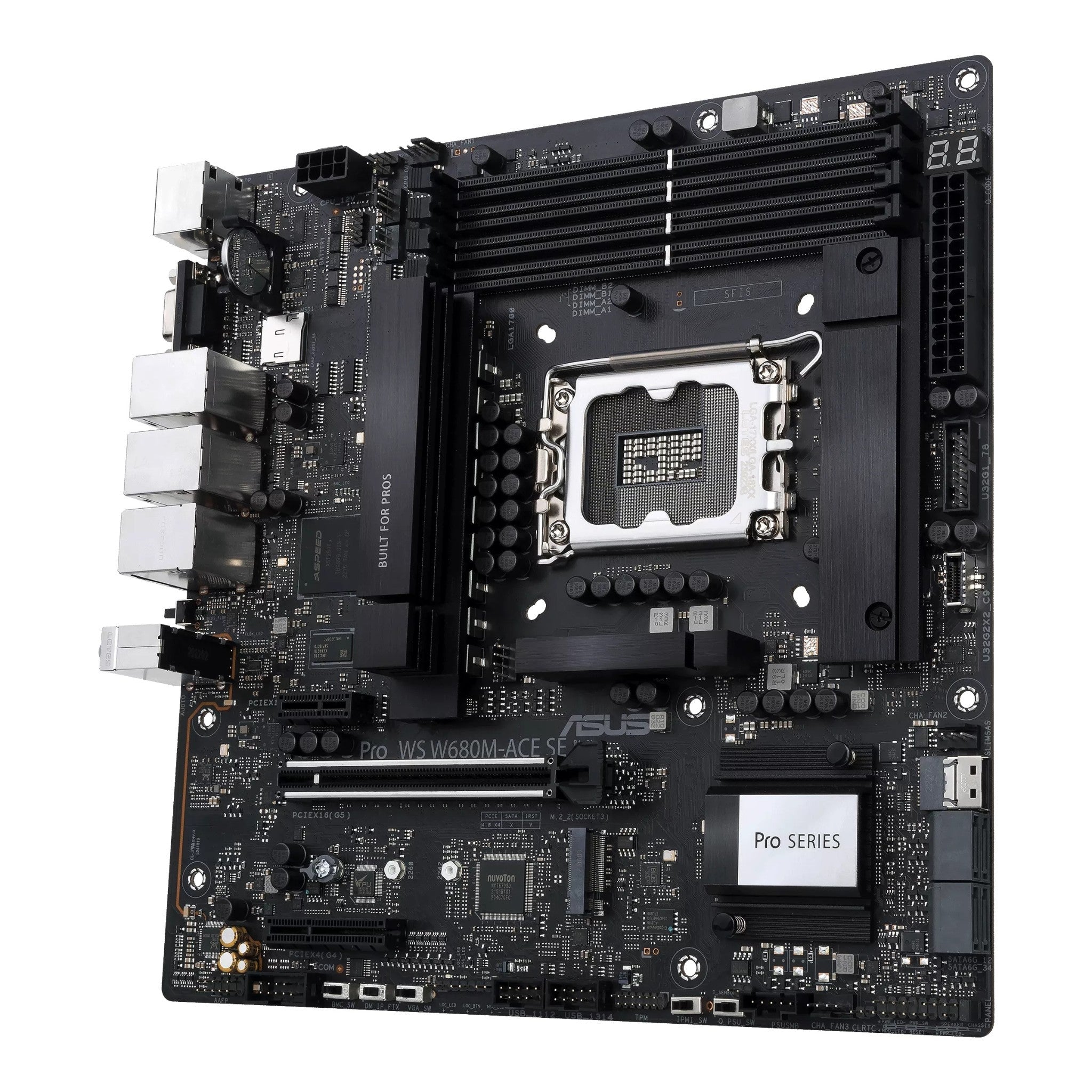 ASUS PRO WS W680M-ACE SE Motherboard - W680 LGA1700 Max.192GB DDR5 micro-ATX
