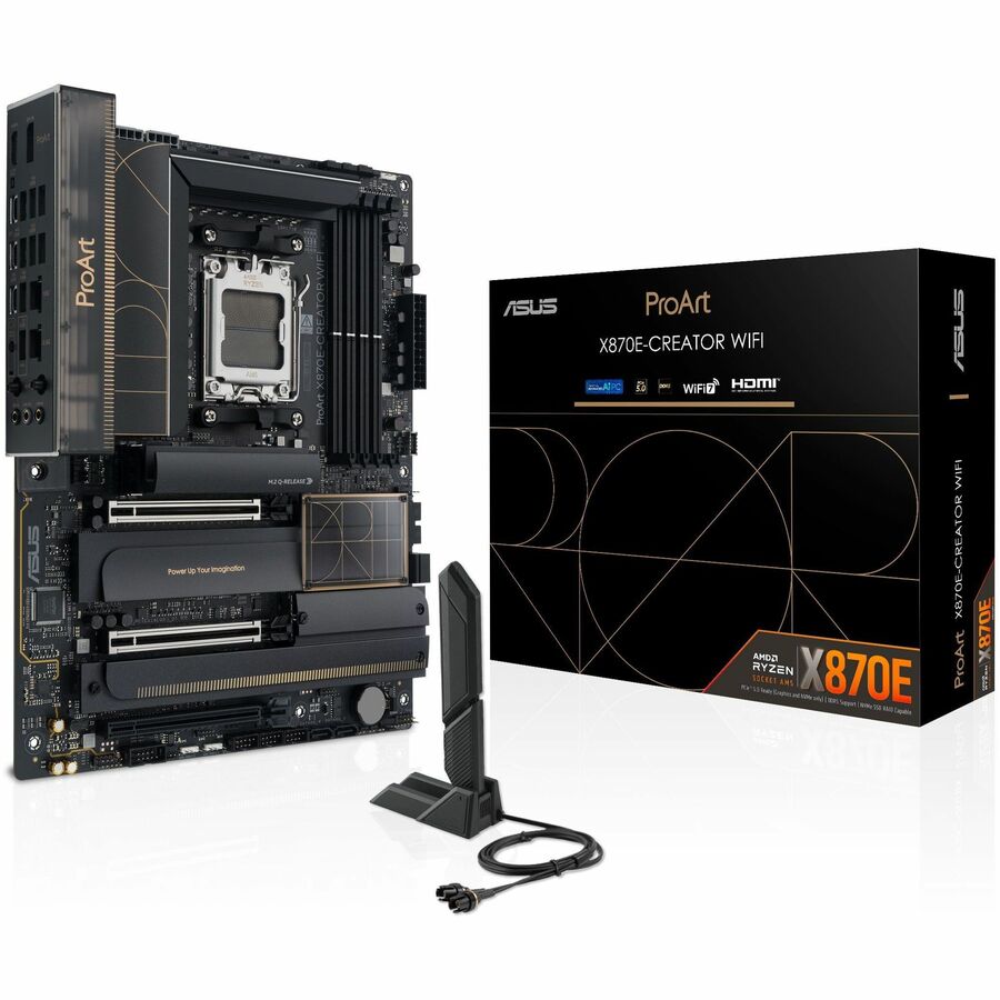 ASUS ProArtX870E-CREATORWIFI Gaming Desktop Motherboard - Socket AM5 - ATX