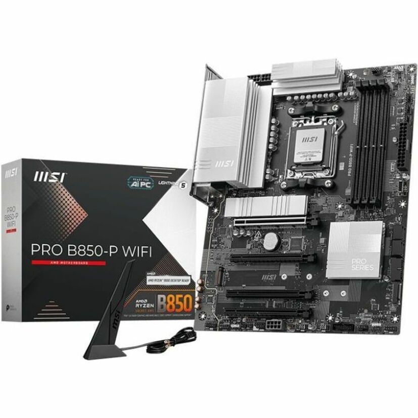MSI PROB850PWIFI Gaming Desktop Motherboard - AMD B850 Chipset - Socket AM5