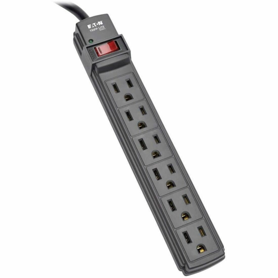 Eaton PS66B Power It! 6-Outlet Power Strip, 6 ft. (1.83 m) Cord, Black Housing