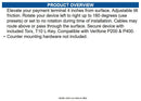 HAT Design Works PTS-04-P200/P400-104 Verifone Payment Device Stand P200/P400
