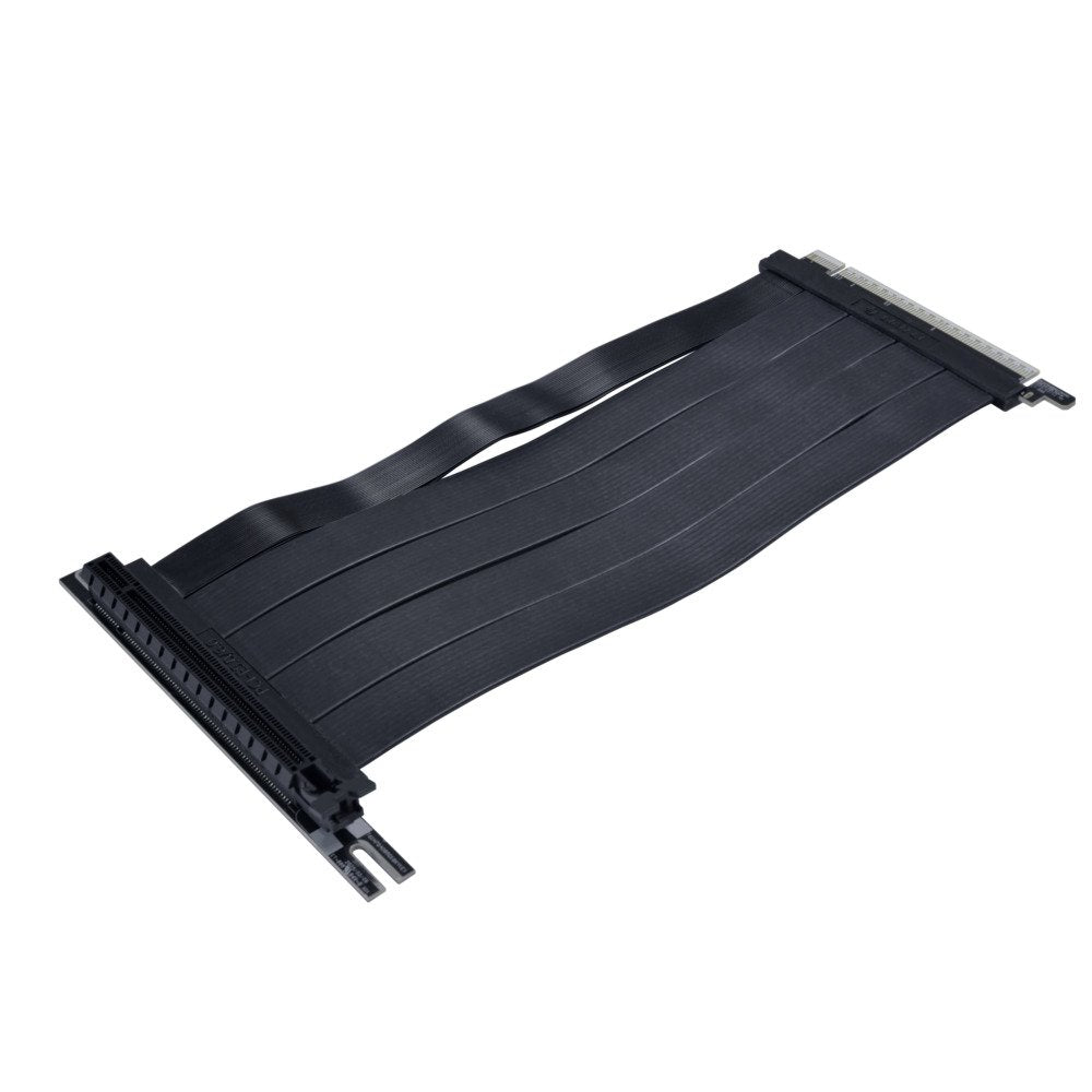 Lian Li PW-PCI-520 PCIE 5.0 4.0 16X Riser Extension Cable Double Bandwidth Black
