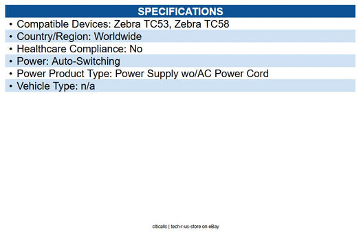 Zebra PWR-BGA24V150W1WW 150W Power Supply 24 V DC Output - 150 W
