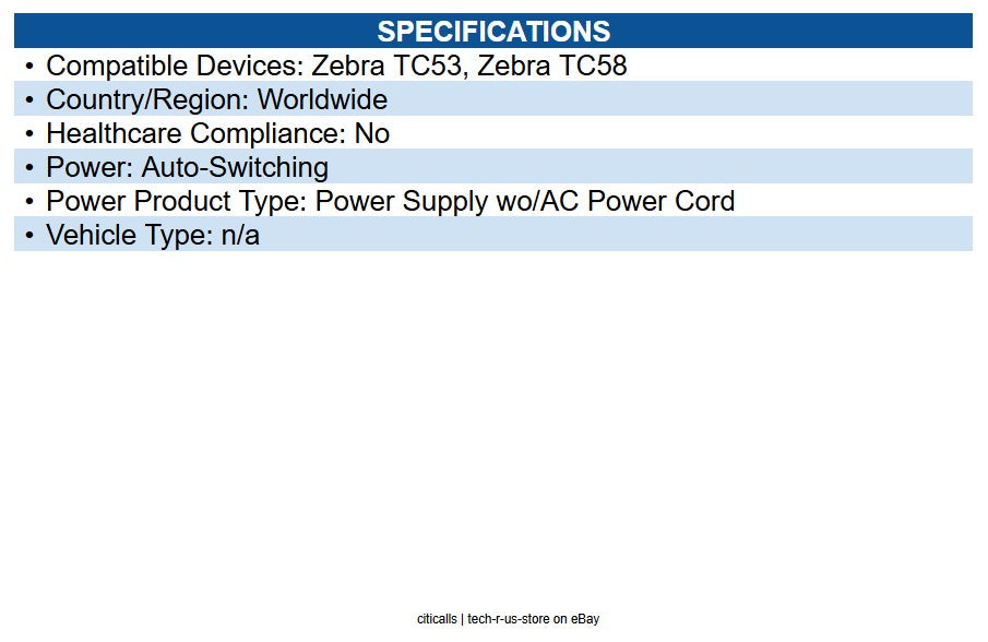 Zebra PWR-BGA24V150W1WW 150W Power Supply 24 V DC Output - 150 W