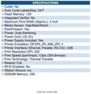 Honeywell PX4EU11000005120 Barcode Label Printer PX4E,ETH,PI,LTS+S,RTC,TT,203DPI