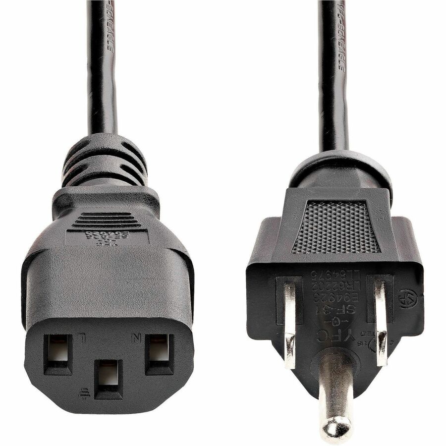 StarTech PXT101_10 10 ft Standard Computer Power Cord-NEMA5-15P to C13 Retail